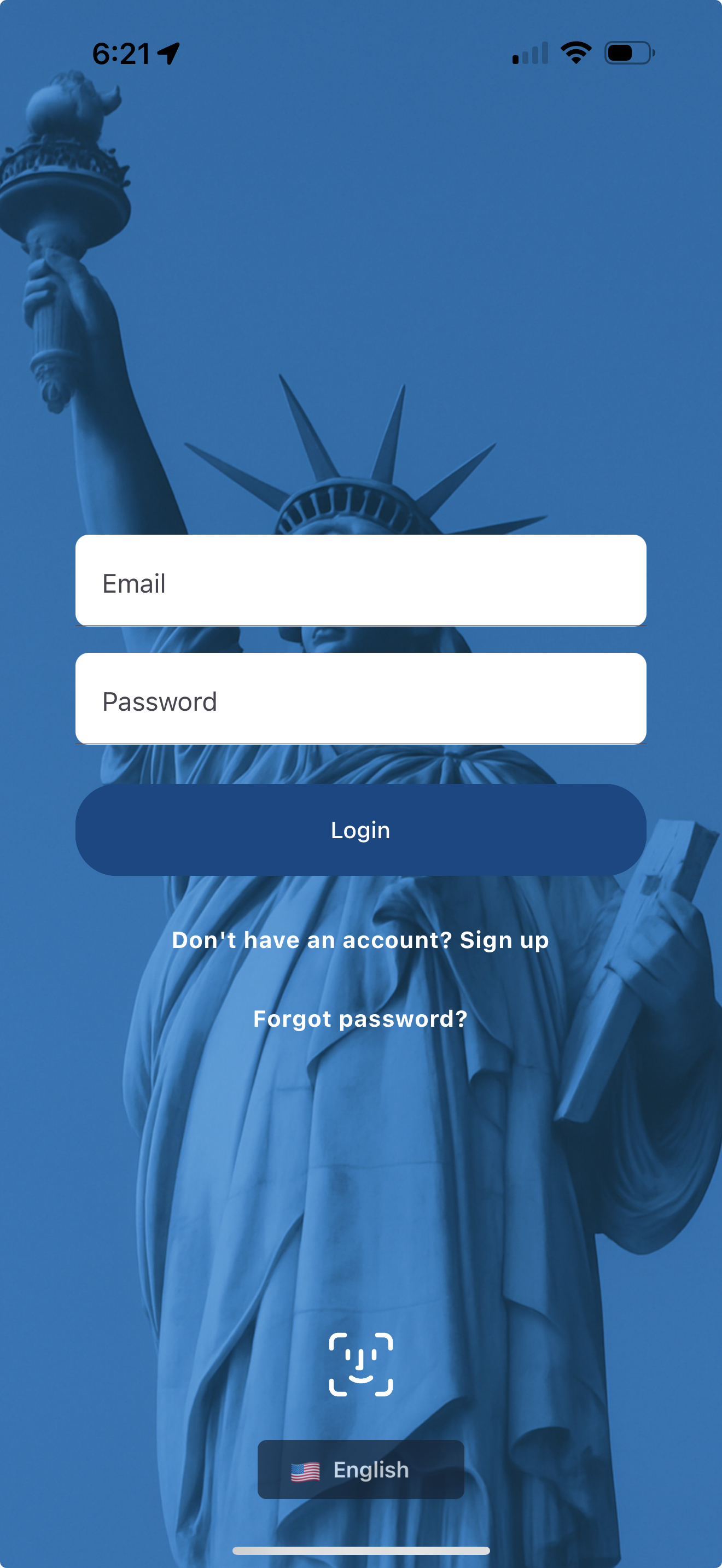 My Case Path Login Screen
